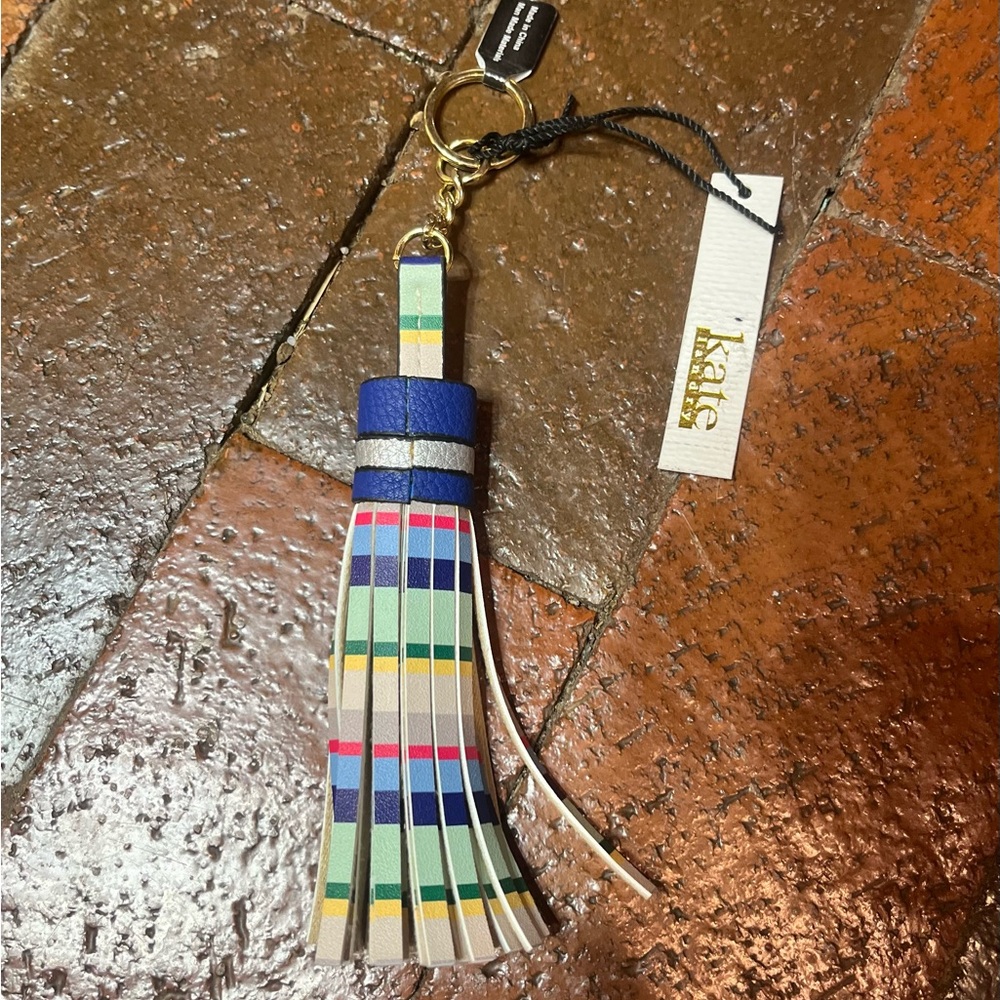Kate Landry Rainbow key ring fob bag charm. 3017.